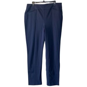 Chico’s So Slimming Reese Pants NWT Womens 2.5 (L/14) Navy Blue Pull On Stretch